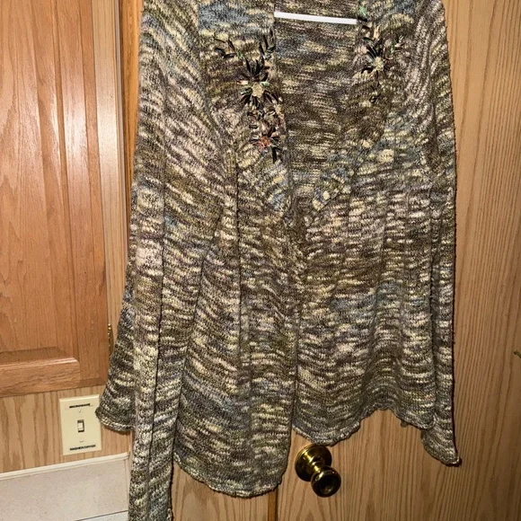 Vintage Coldwater Creek Earthy Tones Knit Blouse - Picture 1 of 4